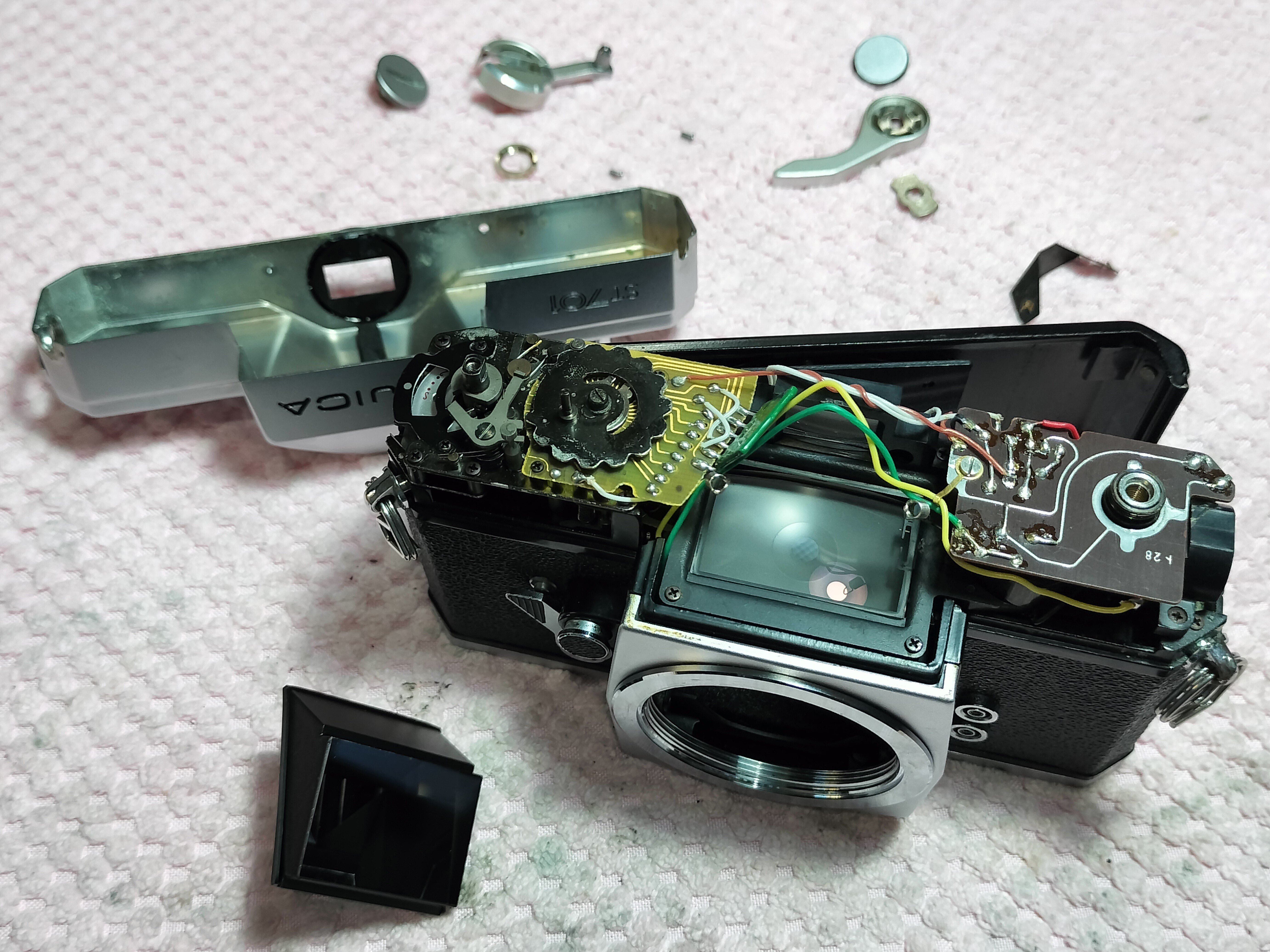 完動品】FUJICA ST801 black【分解清掃済】 FUJICA ST801の分解