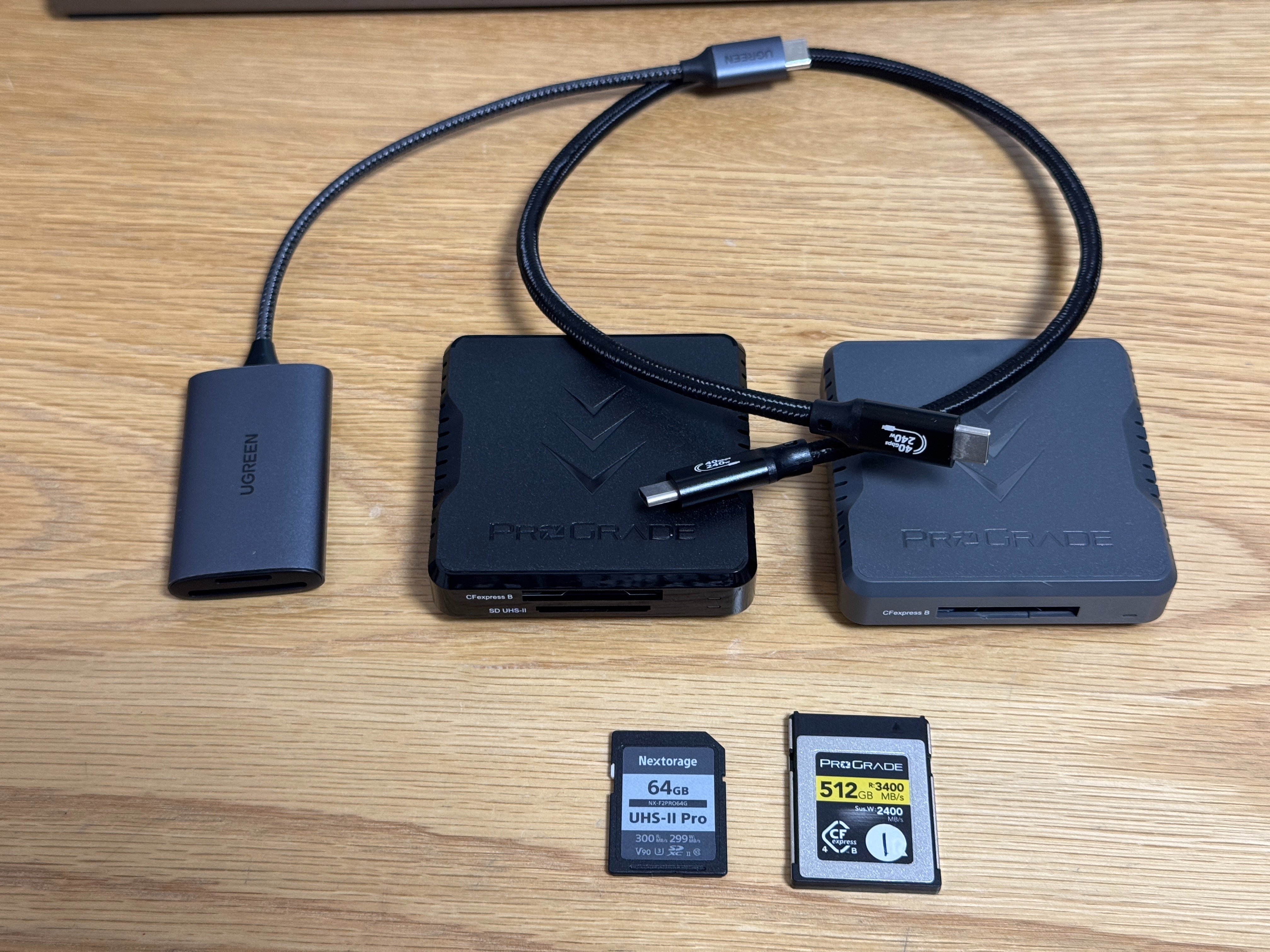 PROGRADE CFexpress B & SD UHS-IIカードリーダー ProGrade CFexpress