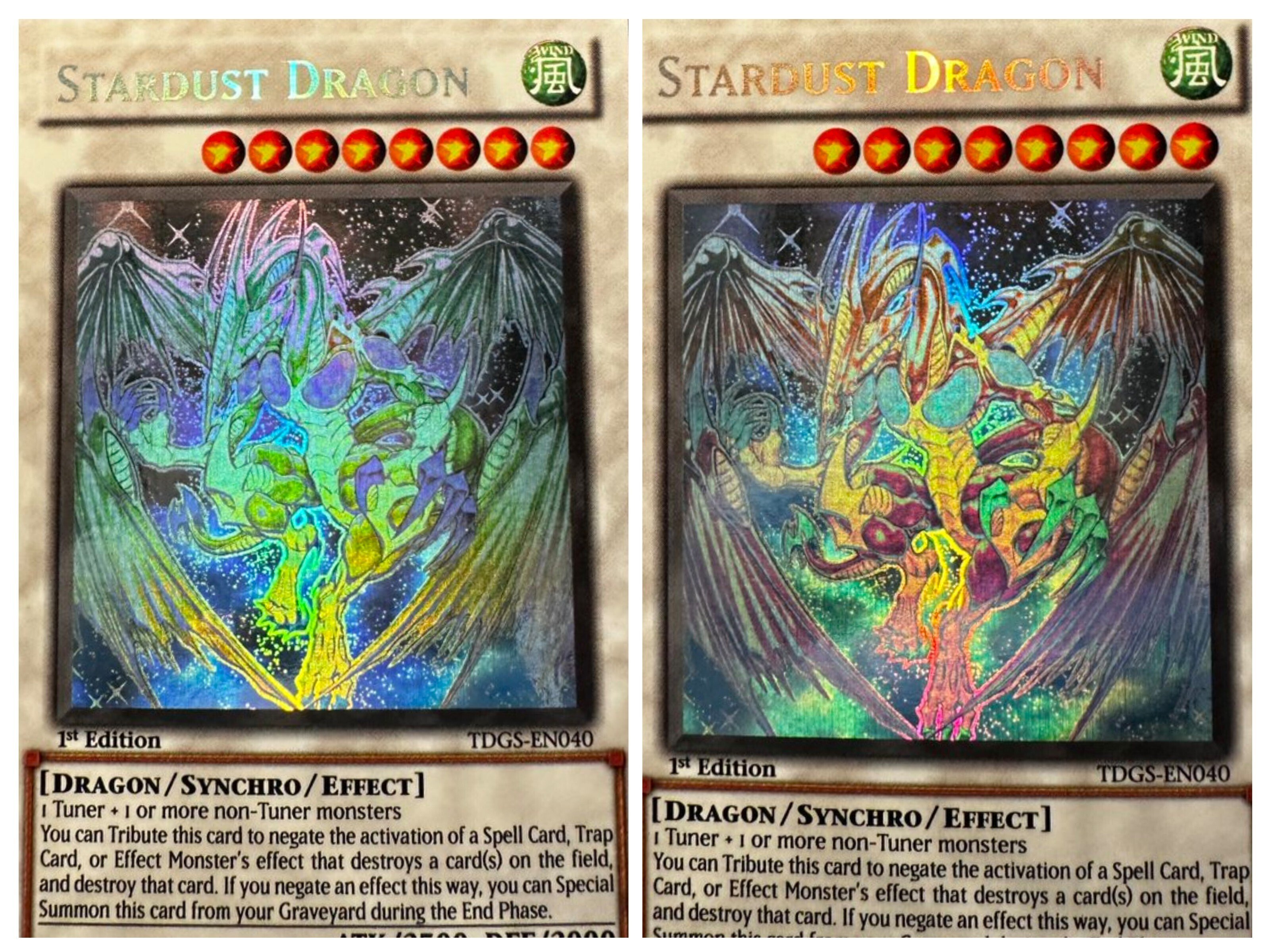 遊戯王 スターダスト・ドラゴン 英語 北米 アンリミ ゴースト ホロ