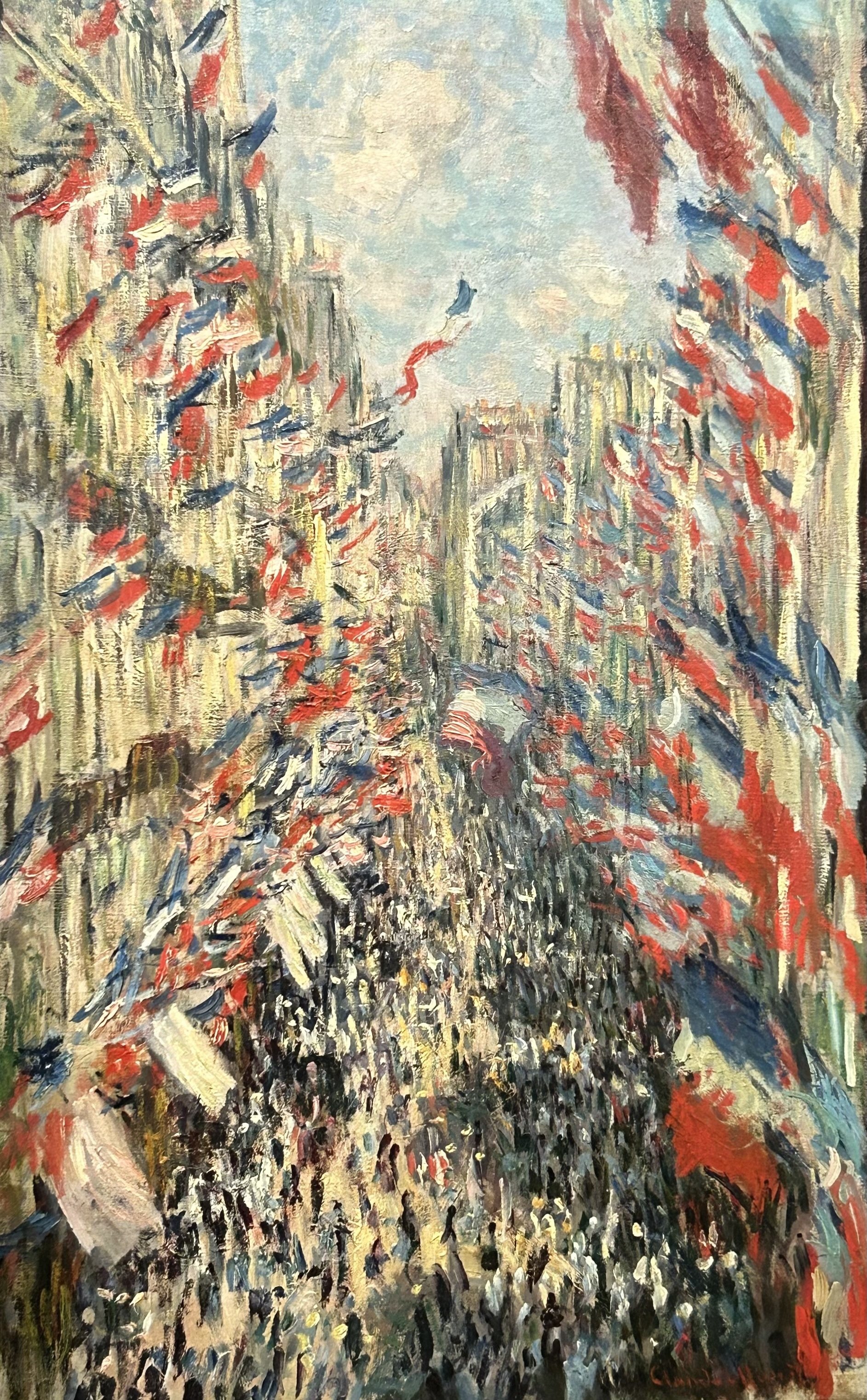 エドゥアール・マネ、旗飾りのモニエ通り、希少な画集より、状態良好