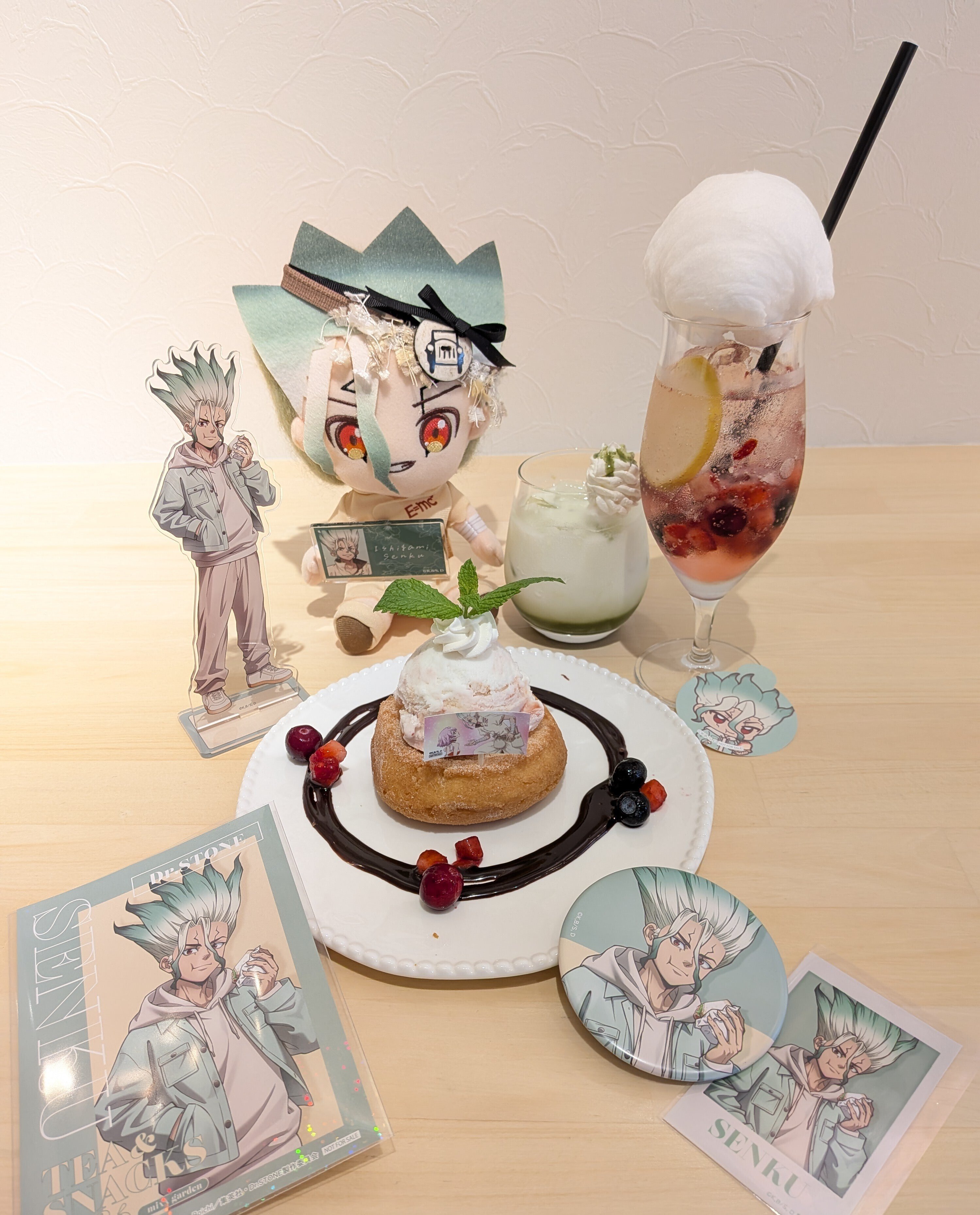 希少 レア Dr.stone プリンセスカフェ 店舗限定 キャンバスボード 千空