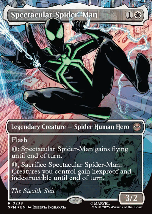 交渉ok！プロモ付！MTG 英語版 マーベル スパイダーマン プレイ