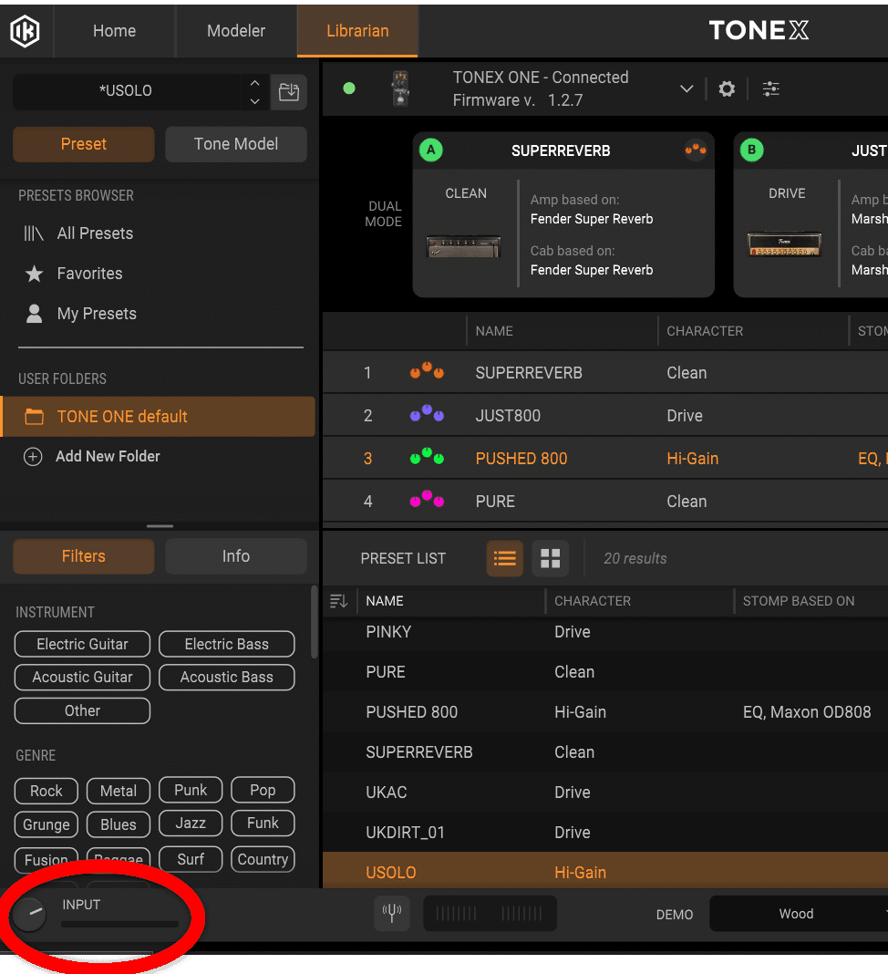 TONEX One（IK Multimedia）の使い方｜8nm