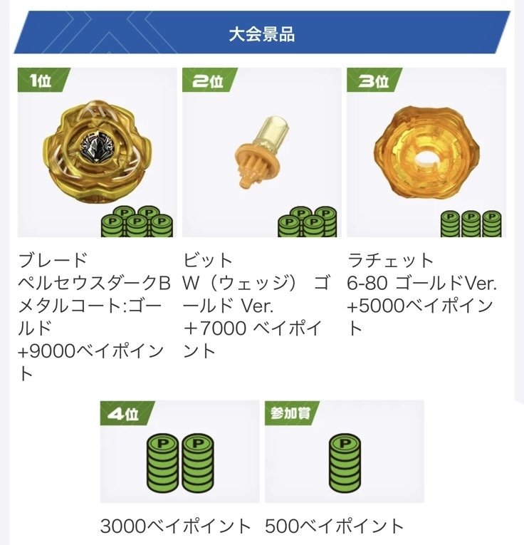 ベイブレードX ペルセウスダーク ゴールド ブレード ペルセウスダーク