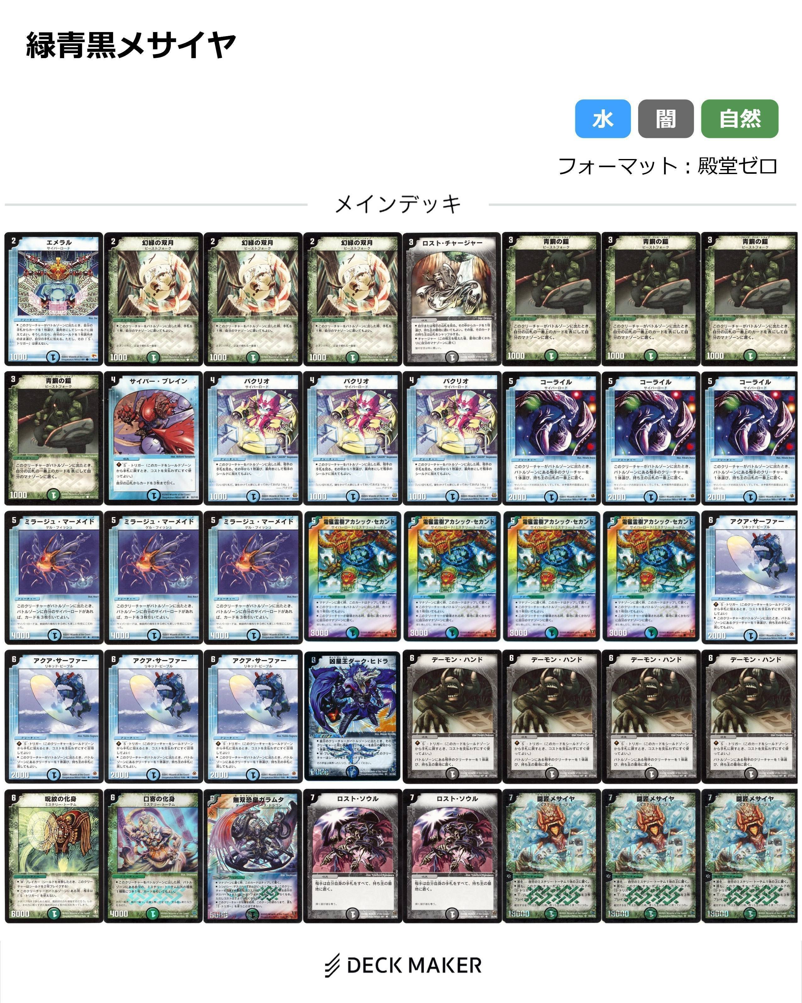 デュエルマスターズ クラシックデッキ【旧枠統一】 ボルバルブルー