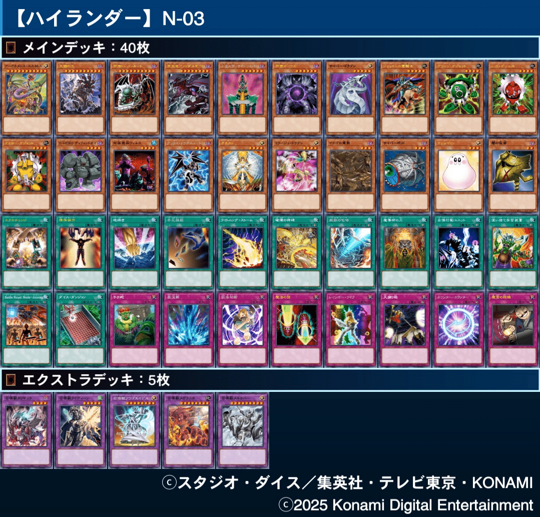 遊戯王】対人で遊べるハイランダーデッキ集(2025年12月16日追記)｜ともし