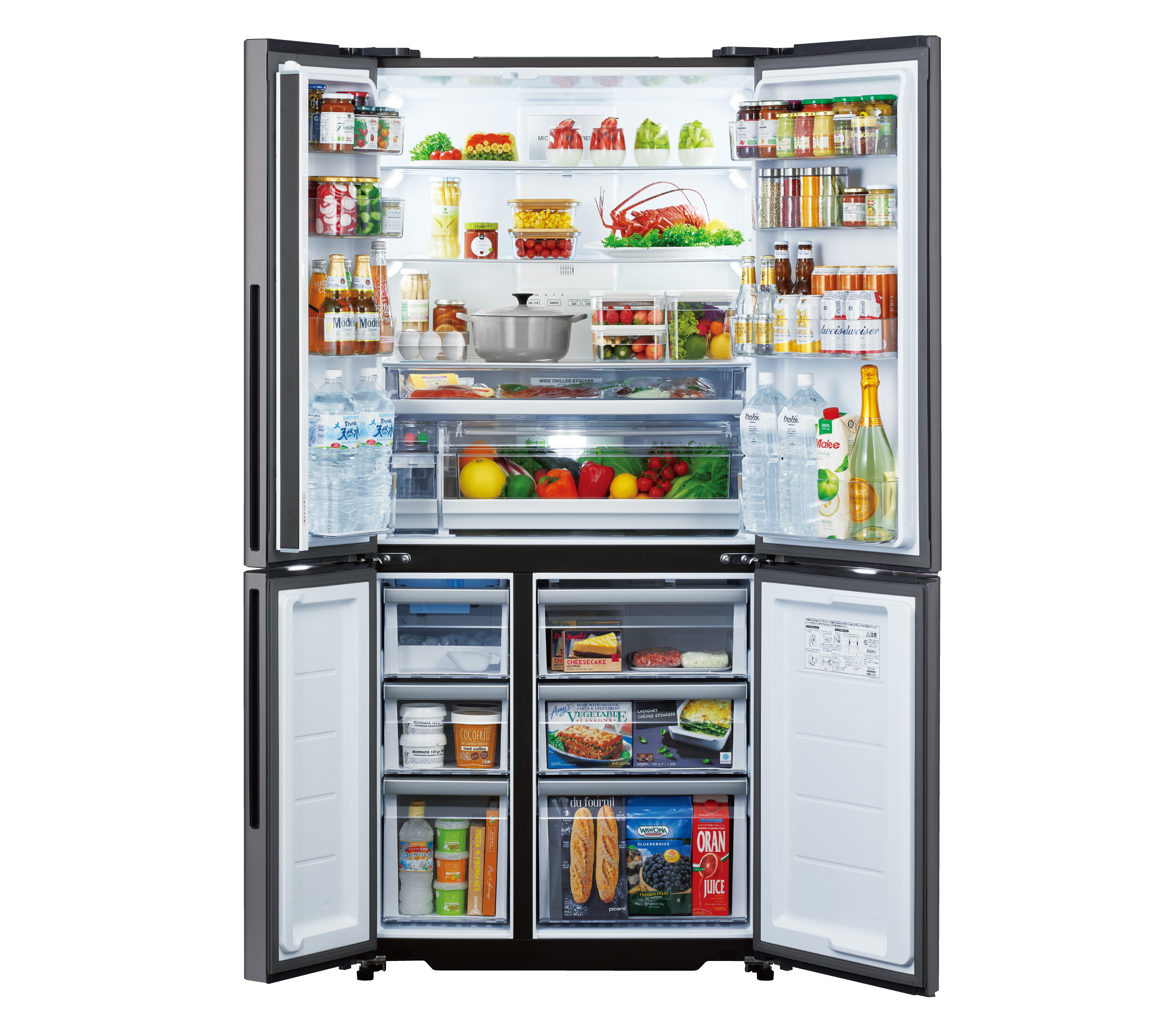 一都三県限定 配送設置無料 冷蔵庫 4ドア AQUA アクア 2023年製 【公式