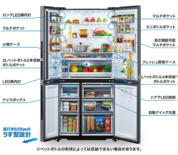AQR-TZ51K-Tアクア 512L 冷蔵庫2021年製 AQUA