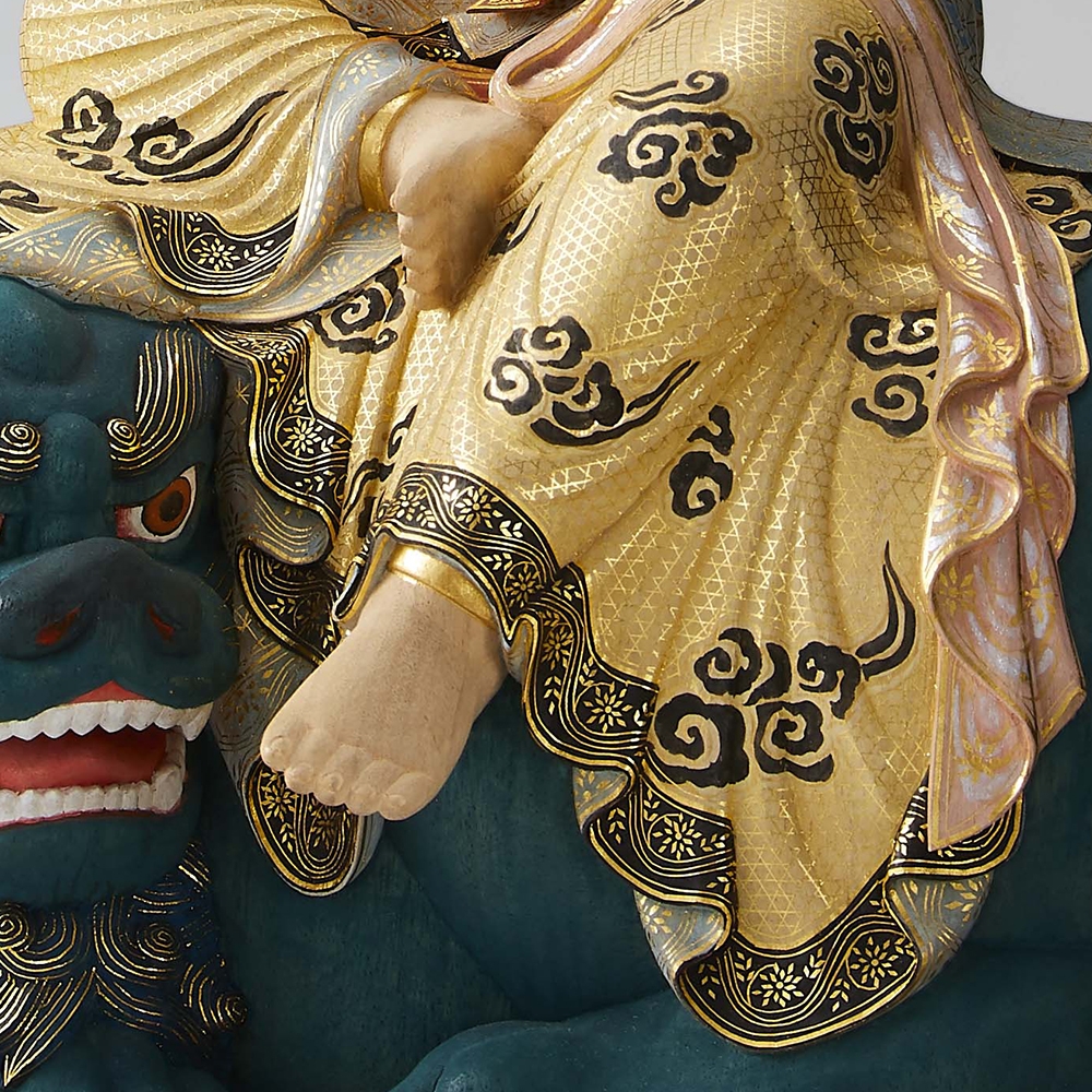 大仏師・向吉悠睦「文殊菩薩」（2023年新作）特集記事 | 日経アート