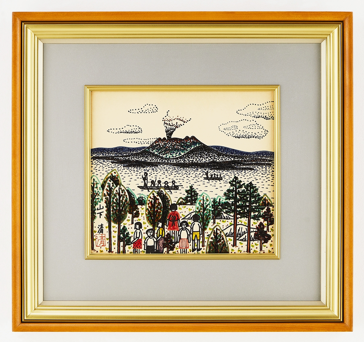 山下 清 絵画 リトグラフ 山下清のリトグラフ。 山下清 『桜島