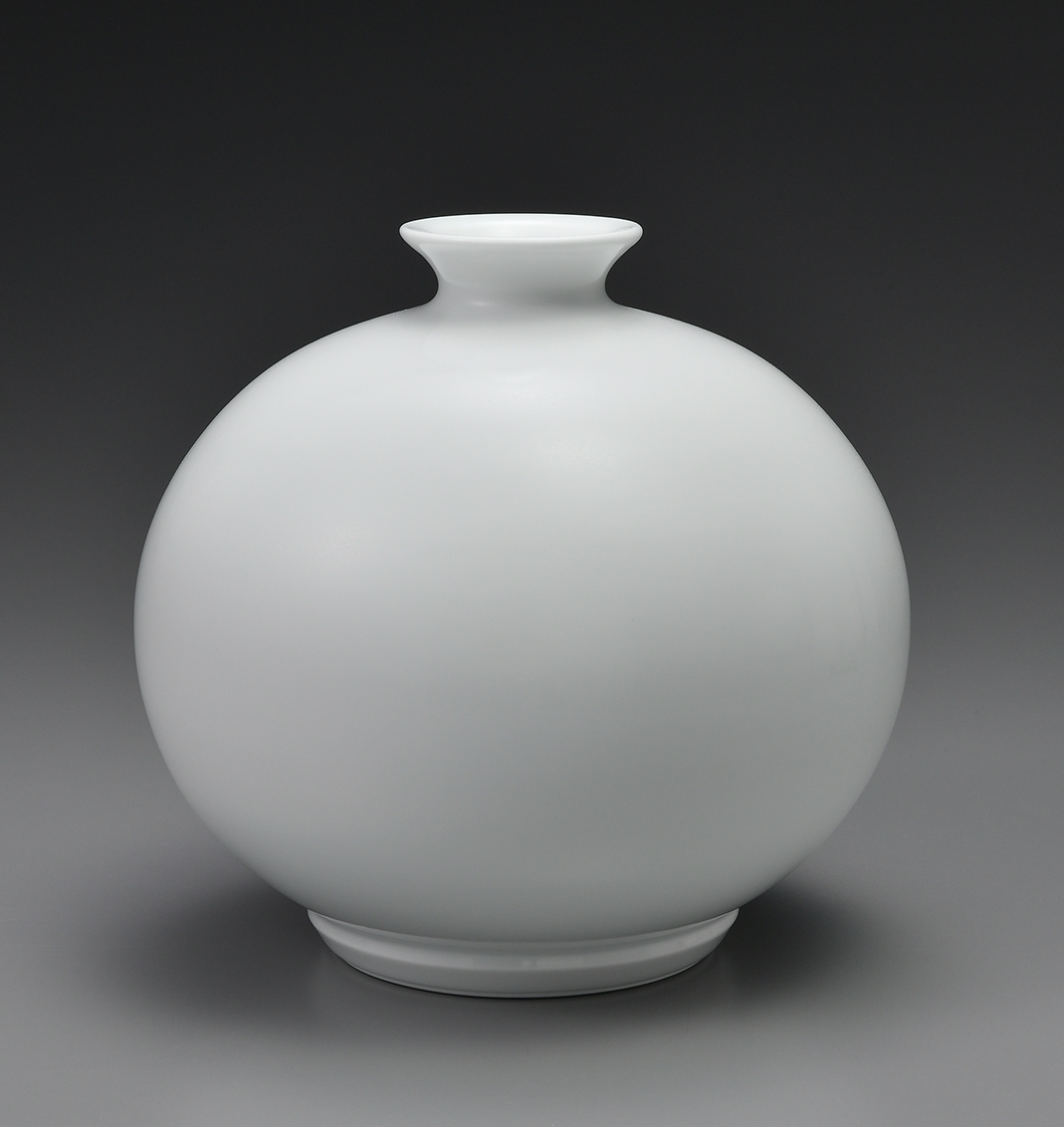 井上萬二『 白磁丸形 壺』 | 陶芸作品（作家特選） | 日経アート