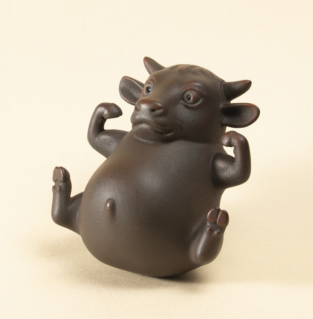 籔内佐斗司『 2021年 干支ブロンズ『丑（うし）』』 | ブロンズ | 日経