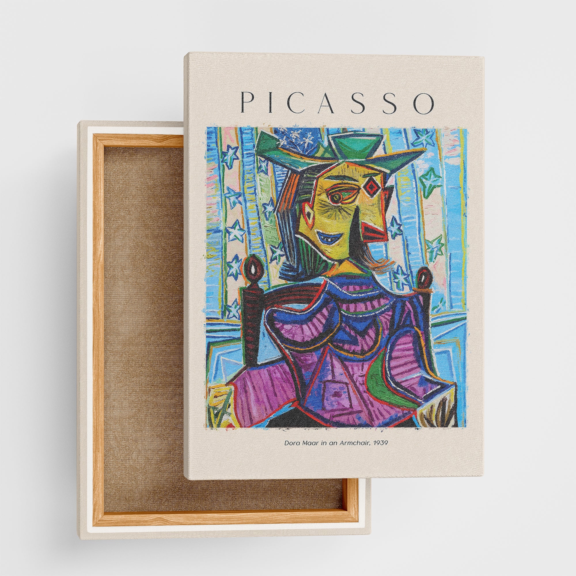 PICASSO 陶製人物画 フレーム付き Pablo Picasso
