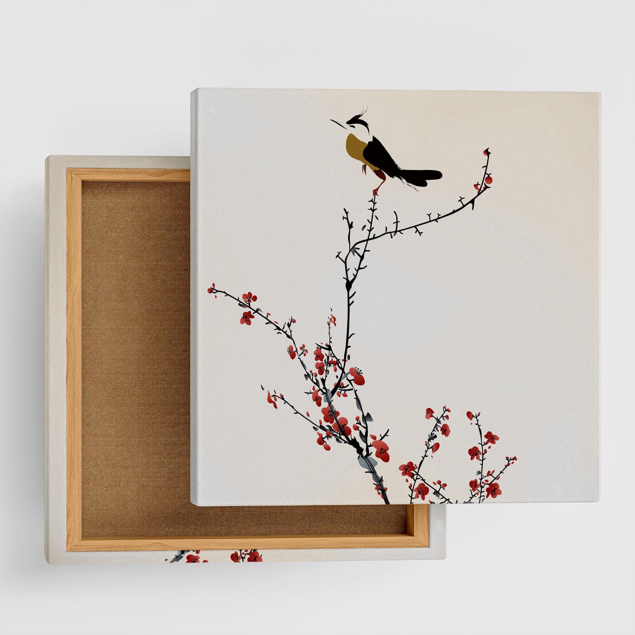 梅の枝の花 版画 208/280 額装 落款あり インテリア 梅の枝の