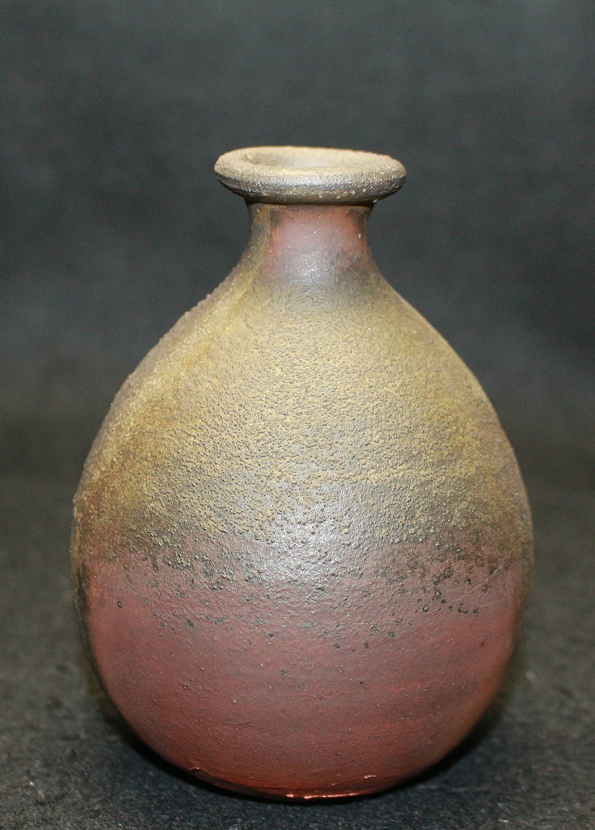 人間国宝 藤原雄 備前徳利形壺 人間国宝 藤原雄 備前徳利形壺