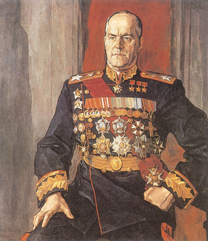 Pavel Dmitrievich Korin Georgy Konstantinovich Zhukov : Descriptif