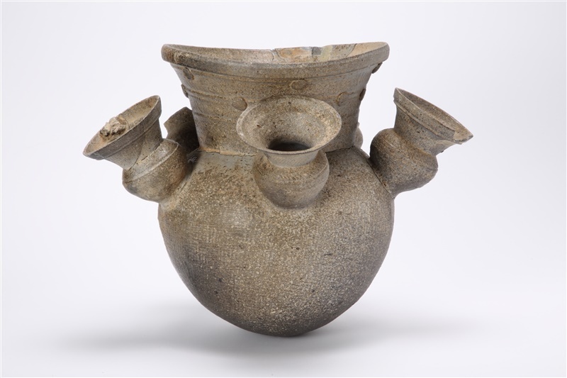 須恵器□ぐい呑み 古鉢 時代物の茶碗 土器 直し有り 古美術 時代物