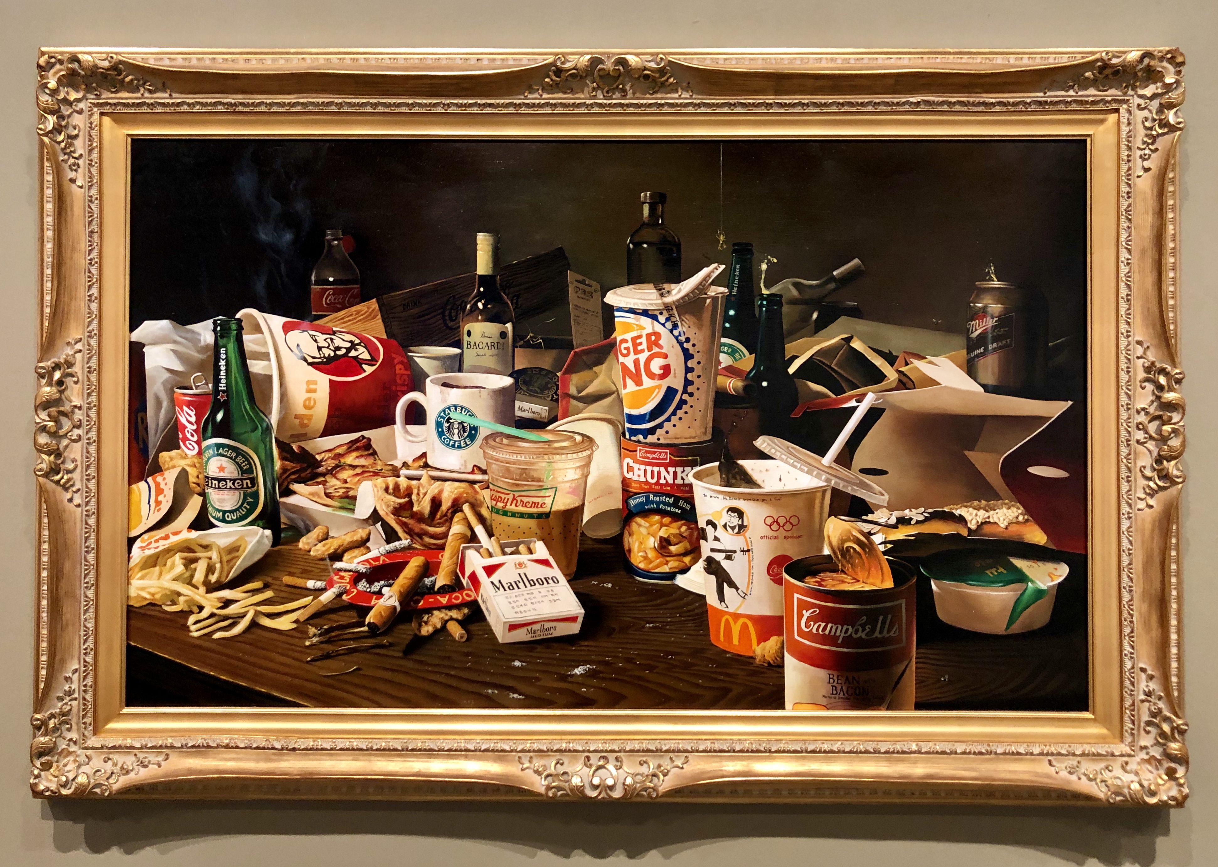 金寅化（キム・インファ）油彩 蓮 絵画 額縁 油絵韓国美術 韓国画家