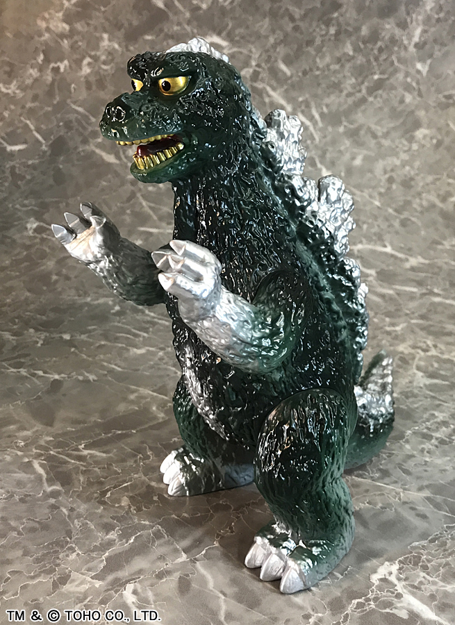 ポピー キングザウルス ゴジラ クリアー緑成型 ソフビ 5450 復刻版