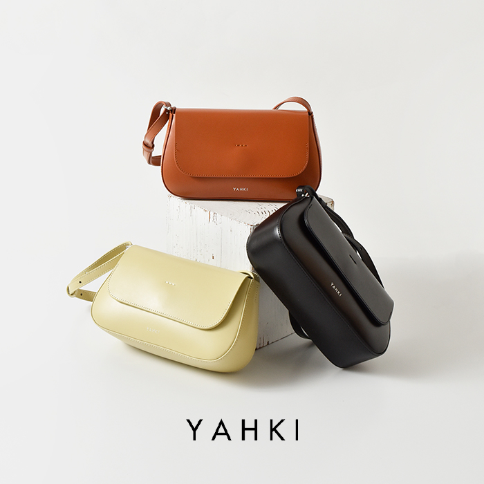 YAHKI ヤーキ ダブルフェイスレザー クロスボディバッグ yh-768