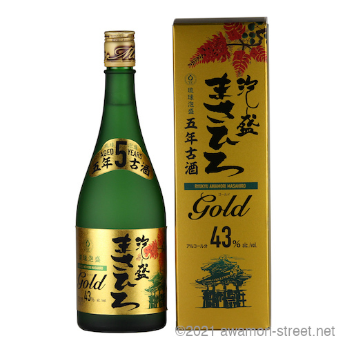まさひろGOLD 5年古酒 43度,720ml / まさひろ酒造 / 泡盛ストリート.net
