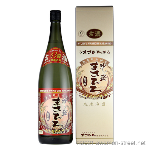 古酒まさひろ 43度,1800ml x 2本セット / まさひろ酒造 / 泡盛