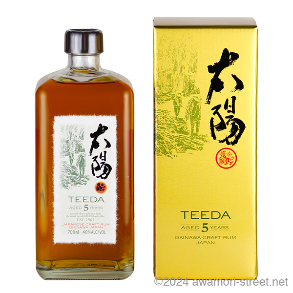 TEEDA 5年 ジャパニーズ クラフト ラム 40度,700ml / ヘリオス酒造