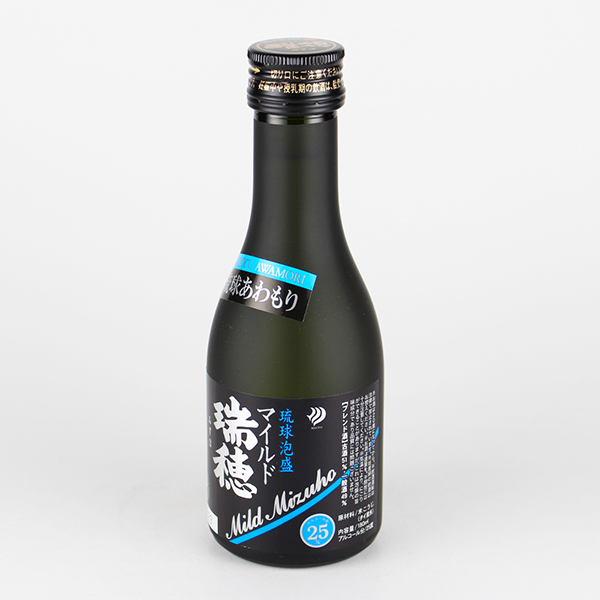 マイルド瑞穂 25度,180ml ミニボトル 古酒51%ブレンド / 瑞穂酒造