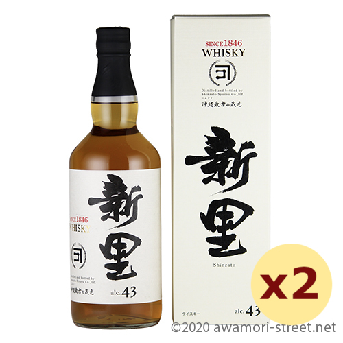 新里 WHISKY 43度,700ml x 2本セット / 新里酒造 / 泡盛ストリート.net