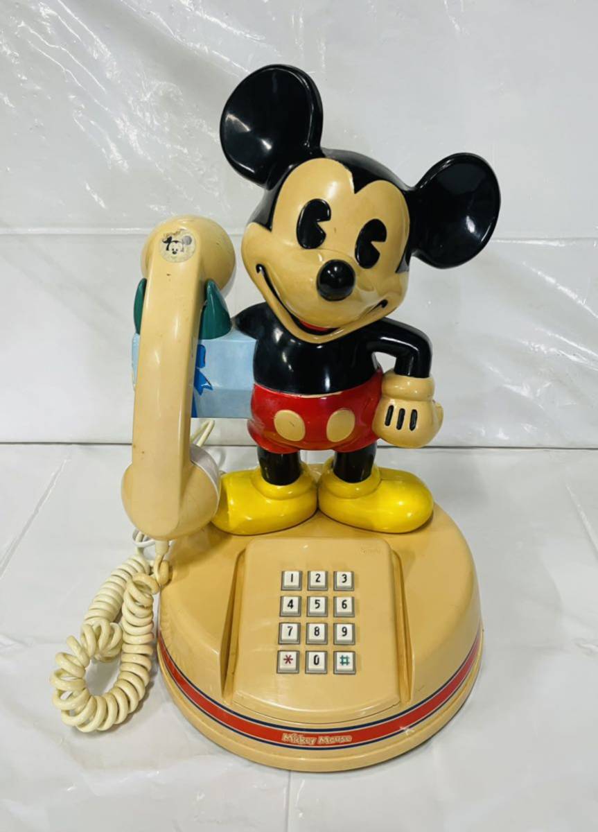 ミッキーマウス 電話機 お値下げ価格昭和レトロ 電話機(電話機)の