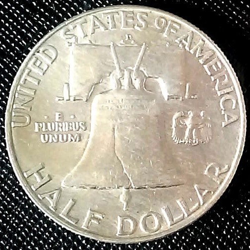 1948年ベンジャミン・フランクリン1/2ドル銀貨