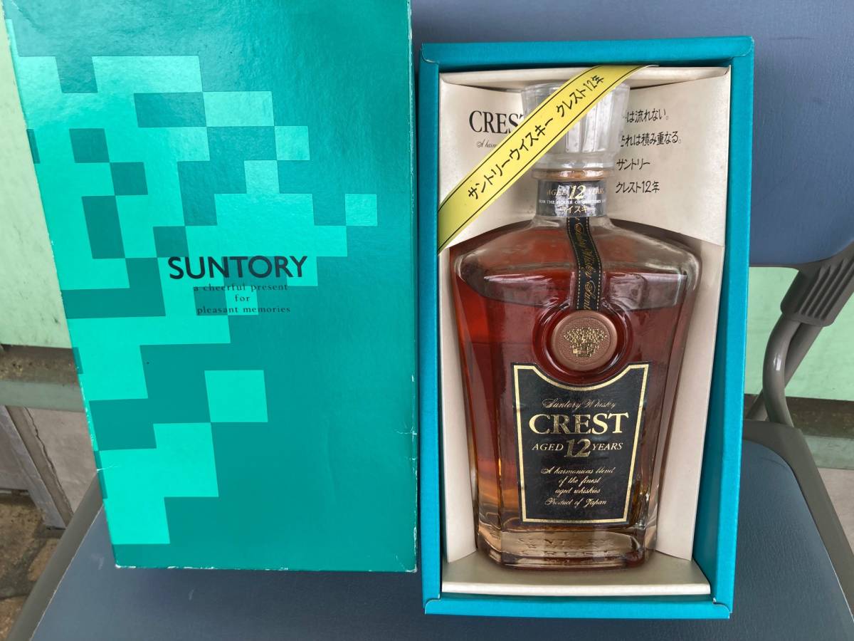 古酒・サントリーウイスキークレスト12年 古酒 SUNTORY CREST AGED 12