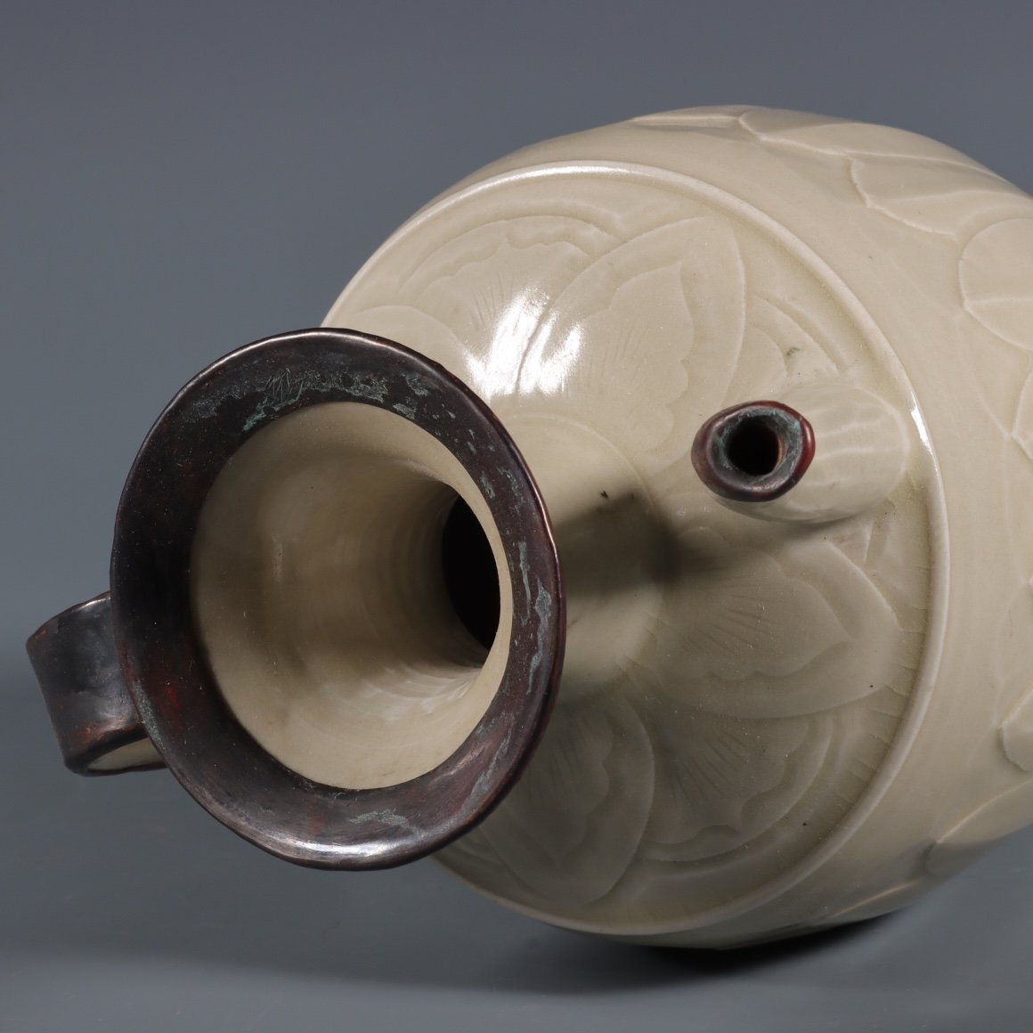 大成古美術 定窯執壺 検 宋代 染付 陶磁器 唐物 中国美術