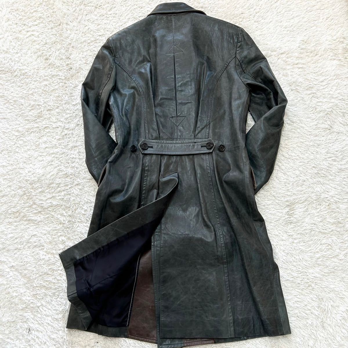 本革✨】ポールスミス レザーコート ラムレザー 羊革 ロング ブラック
