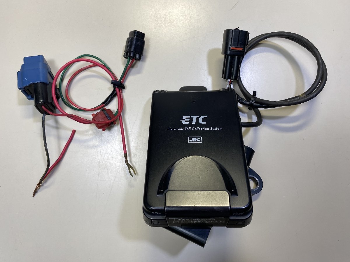 日本無線 一体型ETC車載器 JRM-12 中古動作品 バイク用 ステー付き