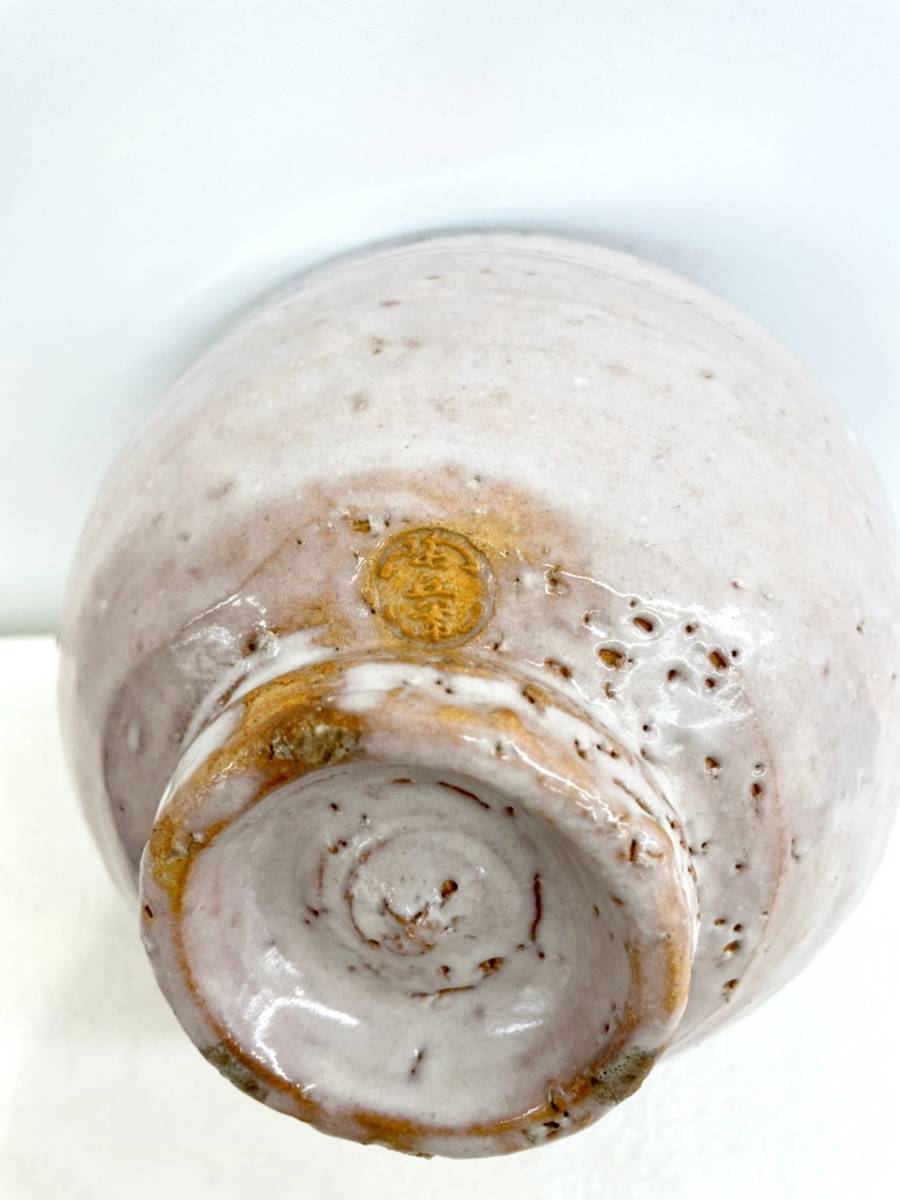 萩焼茶碗 田原謙次 造 (十三代田原陶兵衛) 共箱共布萩