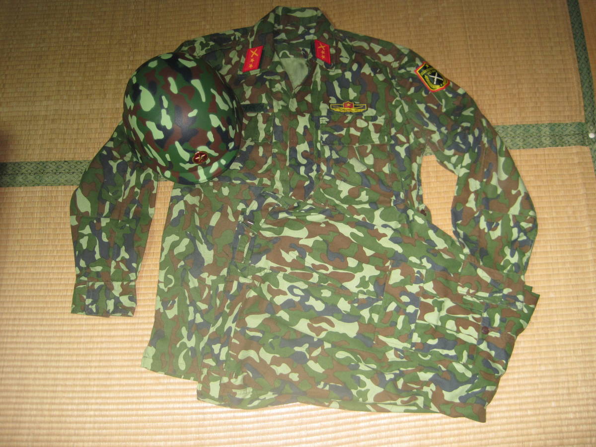 現用ベトナム軍 ベトナム人民軍 最新型 迷彩服 戦闘服 ヘルメット SET