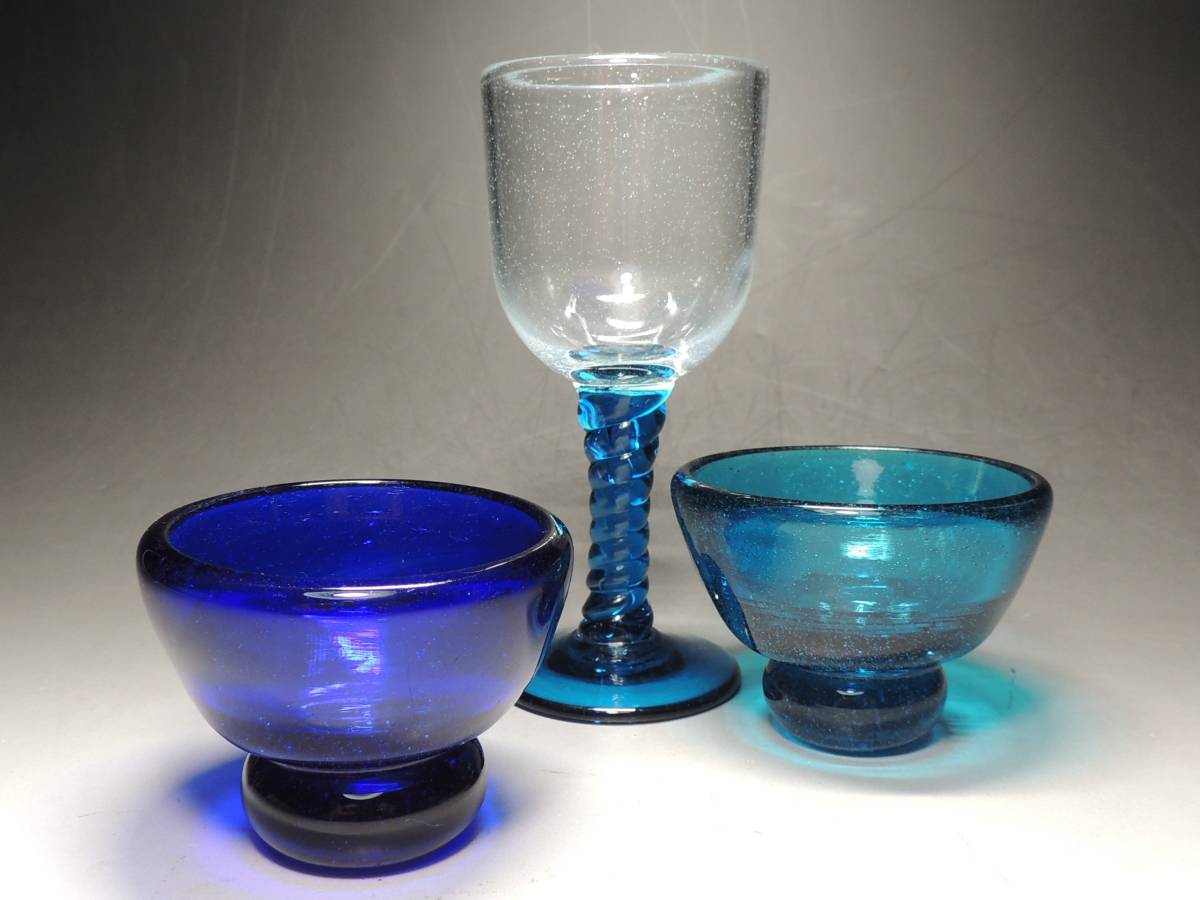 □倉敷ガラス□小谷眞三 小谷真三・グラス・ワイングラス・1客・盃・猪口・