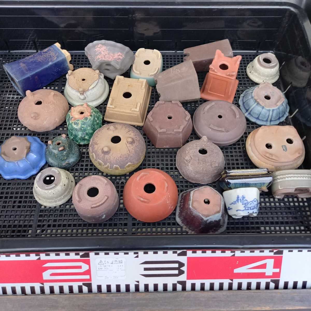 陶翠絵付け鉢小品盆栽山野草