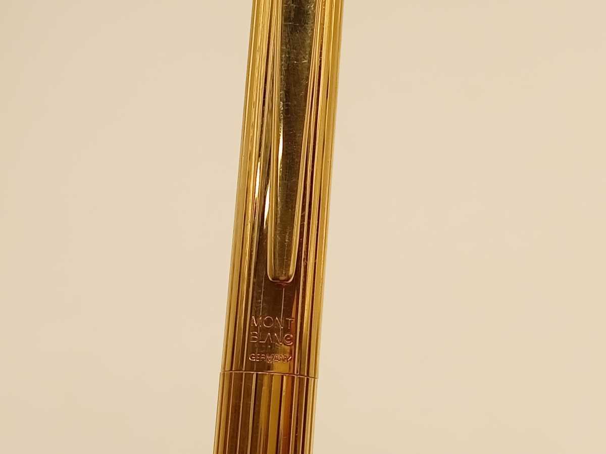 MONTBLANC モンブラン 万年筆 ノブレス - ゴールド メタル ペン先K14