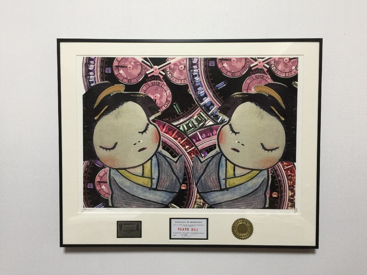DEATH NYC BC652 新品額付き 額込 世界限定100枚DEATH NYC アートポスター