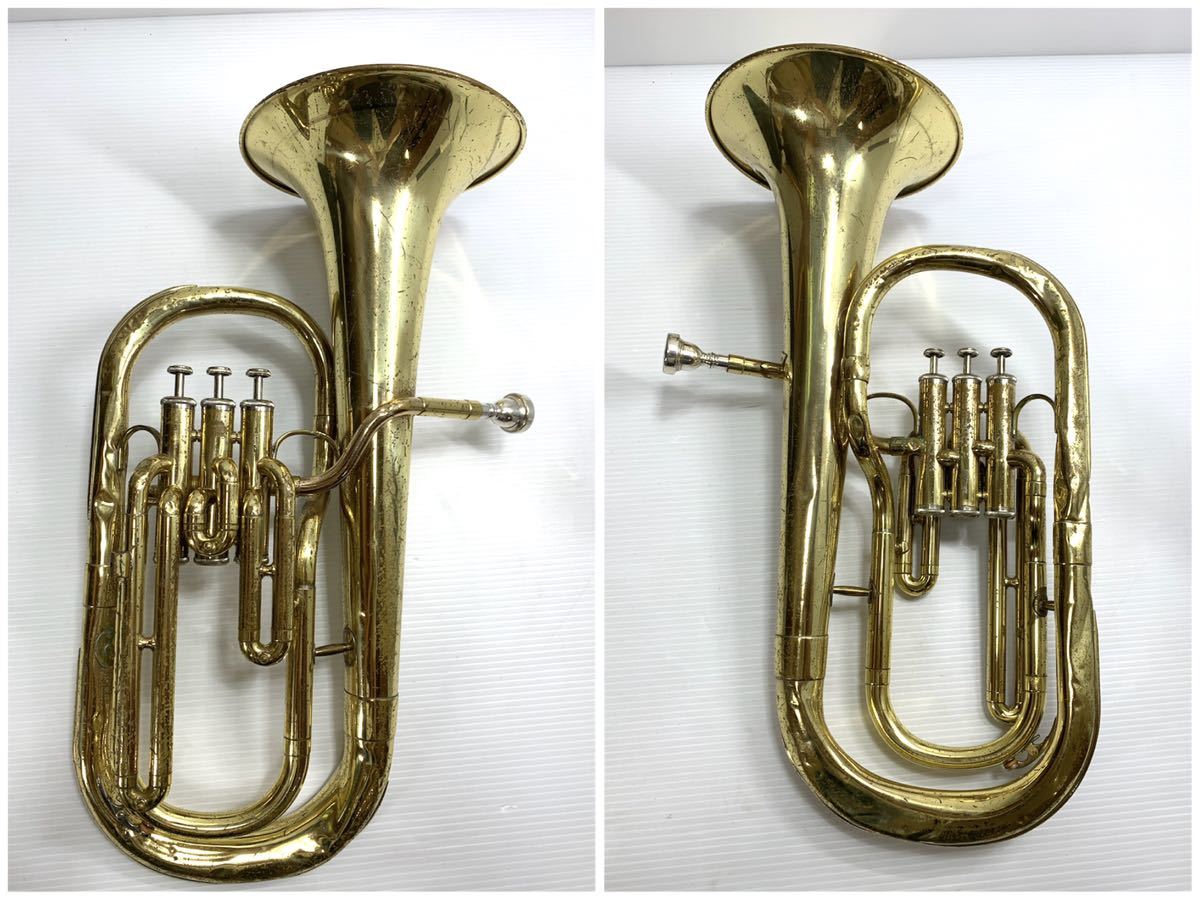 ジャンク☆YAMAHA アルトホルン YAH-202 マウスピース ケース付き