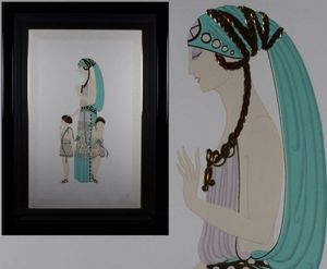 エルテ シルクスクリーンのYahoo!オークション(旧ヤフオク!)の相場