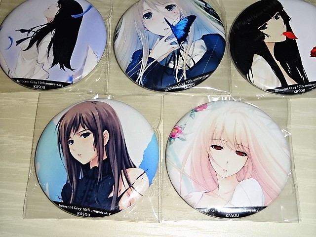 貴重・未使用】InnocentGrey FLOWERS 缶バッジ 7個セット Innocent
