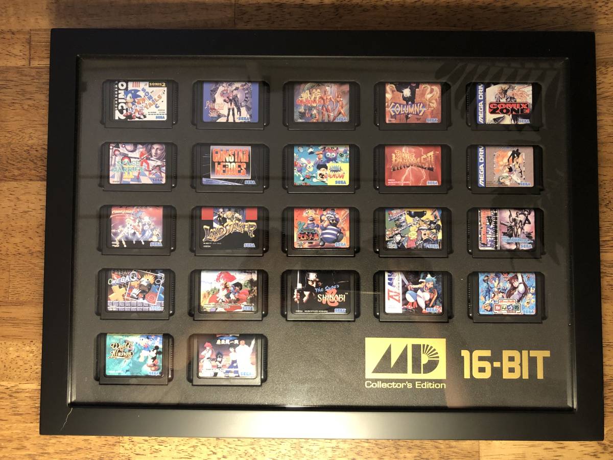 メガドライブミニDXパックセガタイトルミニカードリッジ額装セット