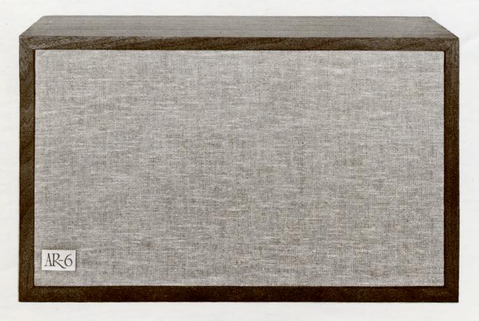 AR/Acoustic Research AR-6の仕様 アコースティックリサーチ