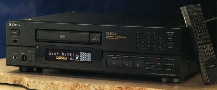 SONY CDP-333ESA Specification Sony