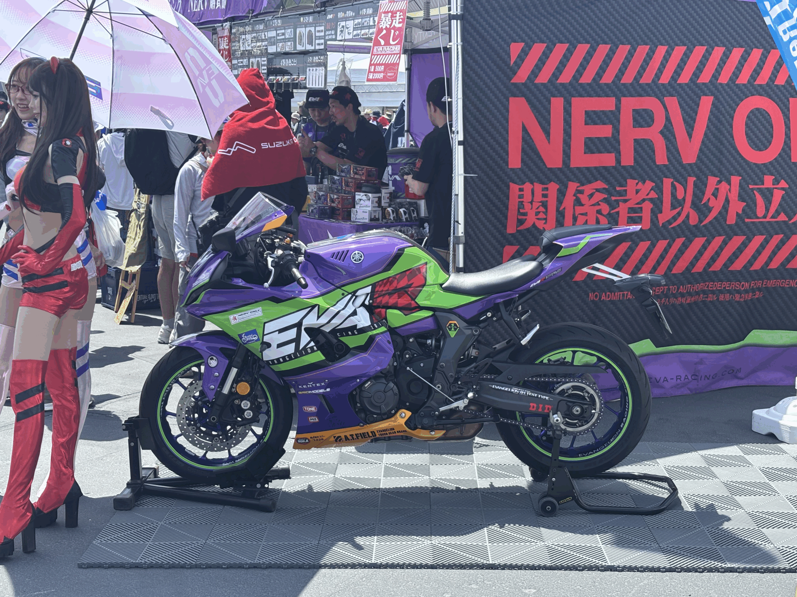 エヴァンゲリオンレーシング】エヴァ初号機仕様YZF-R7の全貌！価格
