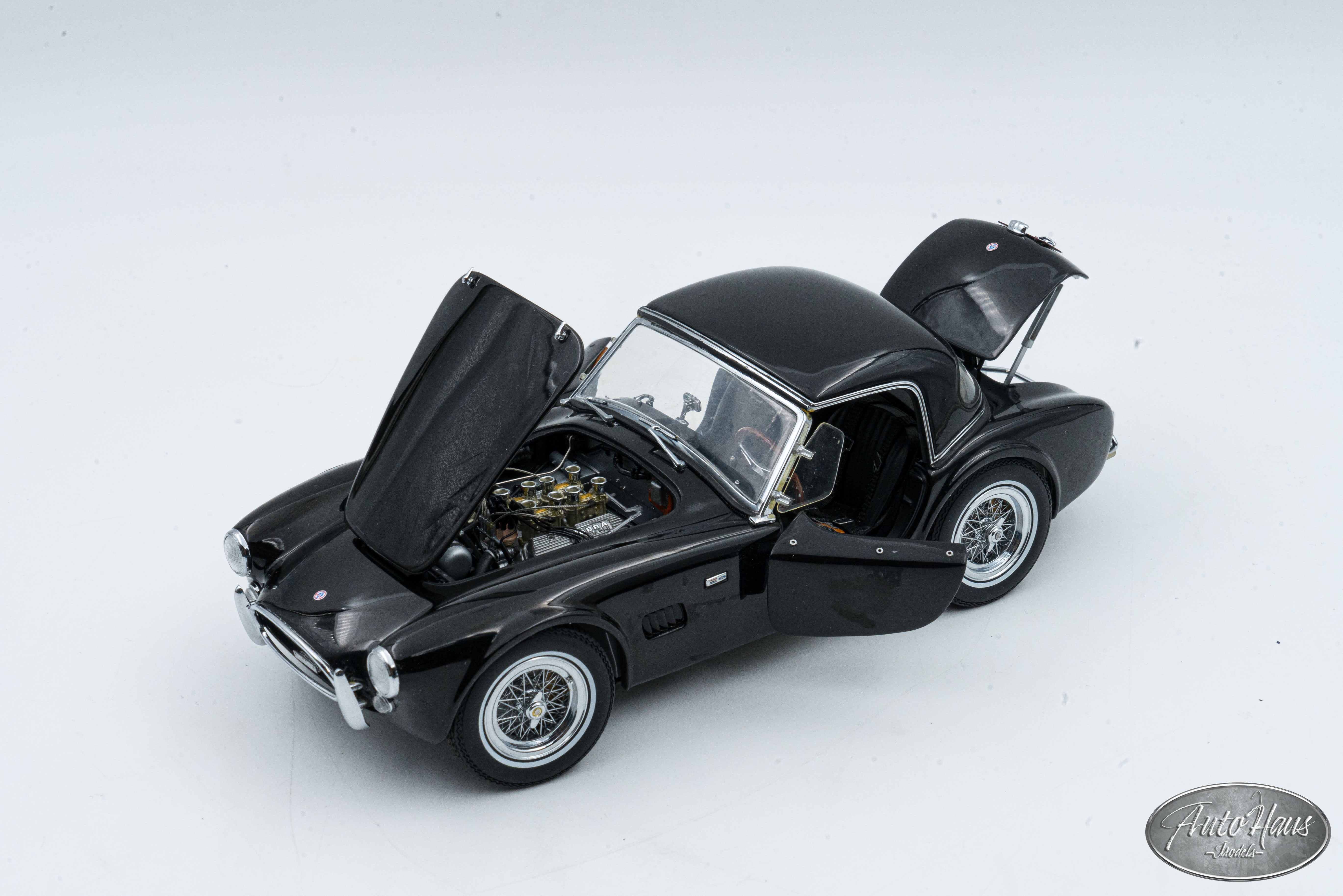 1/18 Exoto 1963 Shelby cobra 289 AC Roadster Black – AutoHaus Models