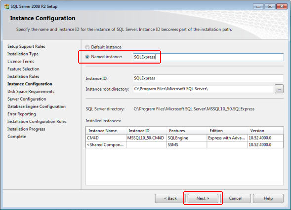 SQL Server Express 2008 R2